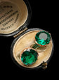 GEORGIAN GREEN PASTE EARRINGS