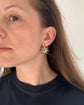 19TH CENTURY FACETED PASTE STAR EARRINGS