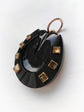 VICTORIAN CARVED ONYX HORSE HOOF PENDANT