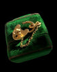 19TH CENTURY WORKING 18CT GOLD PADLOCK & KEY
