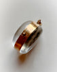 VICTORIAN ROCK CRYSTAL & 9CT GOLD ‘POOL OF LIGHT’ / ORB PENDANT
