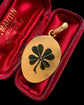19TH CENTURY FRENCH PLIQUE-A-JOUR ‘SANS LUY RIEN’ 18CT GOLD PENDANT