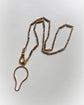 ANTIQUE BI-COLOUR 18CT GOLD & PLATINUM TROMBONE CHAIN