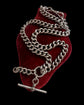 ANTIQUE CHUNKY SILVER CURB ALBERT CHAIN