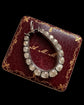HUGE ANTIQUE SILVER & PASTE HORSESHOE PENDANT