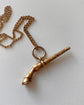 VICTORIAN 15CT GOLD HORSE LEG PENDANT