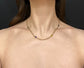 ANTIQUE 15CT & MULTI GEM CHAIN