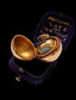 VICTORIAN 18CT GOLD ORB LOCKET WITH CONCEALED SPINNER FOB