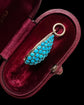 VICTORIAN LARGE TEARDROP PAVÉ TURQUOISE PENDANT