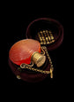 GEORGIAN CARNELIAN SHELL SCENT BOTTLE PENDANT