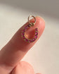 ANTIQUE NATURAL RUBY & 18CT GOLD HORSESHOE PENDANT