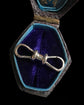 IMMACULATE VICTORIAN 15CT WHITE GOLD DOUBLE DOG CLIP