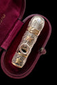 VICTORIAN SILVER & GOLD STAR DOG WHISTLE PENDANT