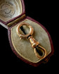 VICTORIAN UNUSUAL 9CT GOLD BOLT & DOG CLIP