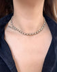 ANTIQUE SILVER FACETED BELCHER ALBERT CHAIN