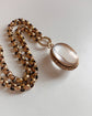 VICTORIAN LARGE ROCK CRYSTAL & 15CT GOLD LOCKET