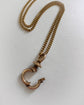 ANTIQUE 15CT GOLD TWIST DOG CLIP