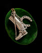 SILVER RIDING BOOT & HORSESHOE PENDANT