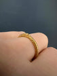 GEORGIAN LARGE 15CT GOLD OUROBOROS SPLIT RING