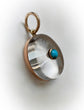 VICTORIAN ROCK CRYSTAL & TURQUOISE PENDANT