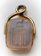 VICTORIAN 15CT GOLD ‘GREYHOUND’ SPINNER PENDANT