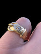VICTORIAN DIAMOND & 18CT GOLD BUCKLE RING