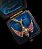 VICTORIAN DIAMOND & RUBY SWALLOW BIRD PENDANT