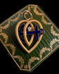 VICTORIAN 15CT GOLD HEART & ANCHOR PENDANT