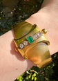 VICTORIAN EMERALD & DIAMOND BANGLE
