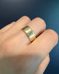 ANTIQUE 18CT GOLD & DIAMOND CHUNKY CIGAR BAND RING