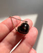 ANTIQUE GARNET & DIAMOND HEART PENDANT