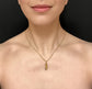 GEORGIAN 15CT GOLD HAND WITH DIAMOND PENDANT