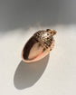 VICTORIAN 9CT GOLD ACORN POMANDER PENDANT
