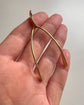 ANTIQUE 15CT GOLD WISHBONE PENDANT