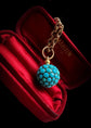 VICTORIAN PAVÉ TURQUOISE SPHERE PENDANT