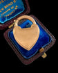 VICTORIAN UNUSUAL 9CT GOLD HEART PADLOCK WITH BOLT RING