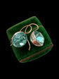 EARLY VICTORIAN TURQUOISE PASTE EARRINGS