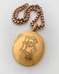 VICTORIAN HUGE 15CT GOLD ‘EB’ LOCKET