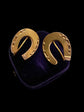 VICTORIAN 15CT GOLD HORSESHOE EARRINGS