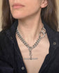 VINTAGE LARGE SCALE SILVER CHAIN EXTENDER / CLASP