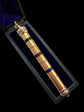 VICTORIAN 15CT GOLD & COLOURED ENAMEL TRIPLE PROPELLING PENCIL PENDANT