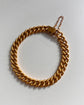 ANTIQUE FRENCH 18CT GOLD REEDED CURB BRACELET