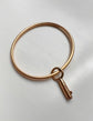 ANTIQUE 15CT GOLD BRAMAH KEY BANGLE
