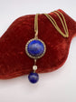 VICTORIAN LAPIS LAZULI & DIAMOND PENDANT