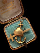 ANTIQUE LOVE FAITH CHARITY 18CT GOLD PENDANT