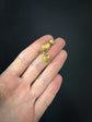 GEORGIAN GEM SET HAND WITH HEART LACE PIN BROOCH