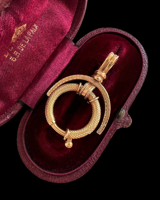 LARGE 9CT GOLD BOLT RING BAIL