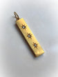 VICTORIAN 15CT GOLD & DIAMOND INGOT PENDANT