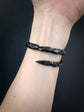VICTORIAN WHITBY JET SNAKE BANGLE