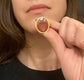 GEORGIAN HIGH CARAT GOLD FOB PENDANT WITH DOG INTAGLIO